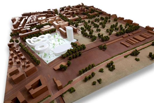 El nuevo campus de la Universidad Bocconi por SANAA. Foto vía Domus.