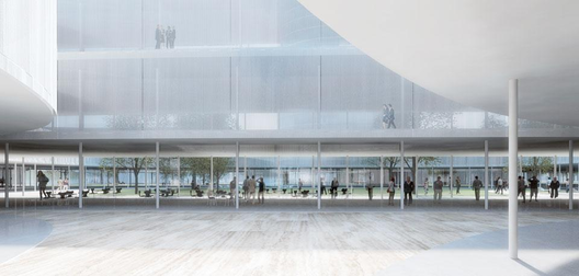El nuevo campus de la Universidad Bocconi por SANAA. Foto vía Domus.