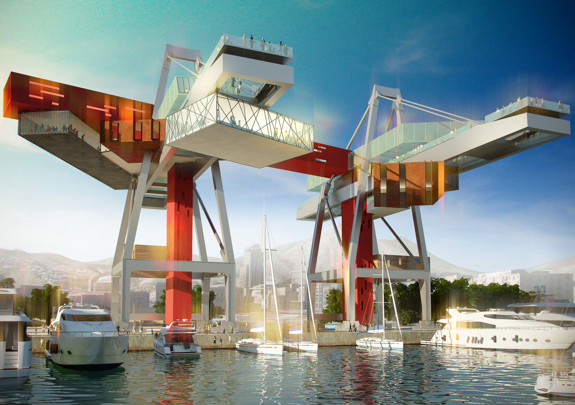 Gruas de Palermo / De Fournier & Associados, Cortesia de De Fournier & Associados