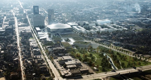 Town Branch Commons bird’s eye view. Photo © Space Group and MIR