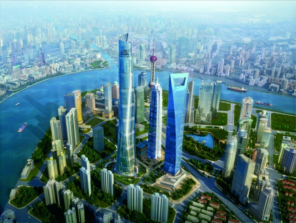Rendering for the Shanghai Tower, by Gensler. Gensler was the only firm to rank in the Top 5 largest firms and the Top 5 Most Admired firms. Image courtesy of Gensler.