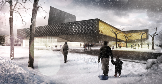 Propuesta ganadora Palacio del deporte y la Juventud de Kaluga en Rusia / El fabricante de espheras + Espai MGR + A&G Proyectos y Desarrollos, Cortesía de el fabricante de espheras + Espai MGR + A&G Proyectos y Desarrollos
