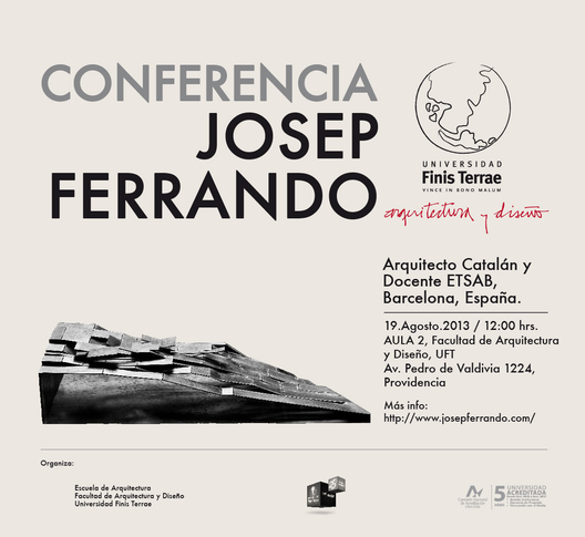Conferencia Josep Ferrando, 19 de Agosto / Chile, Courtesy of UFT