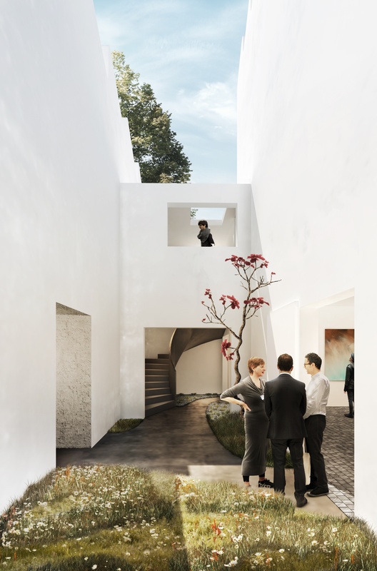 Vista desde el patio. Image Courtesy of Zeller & Moye