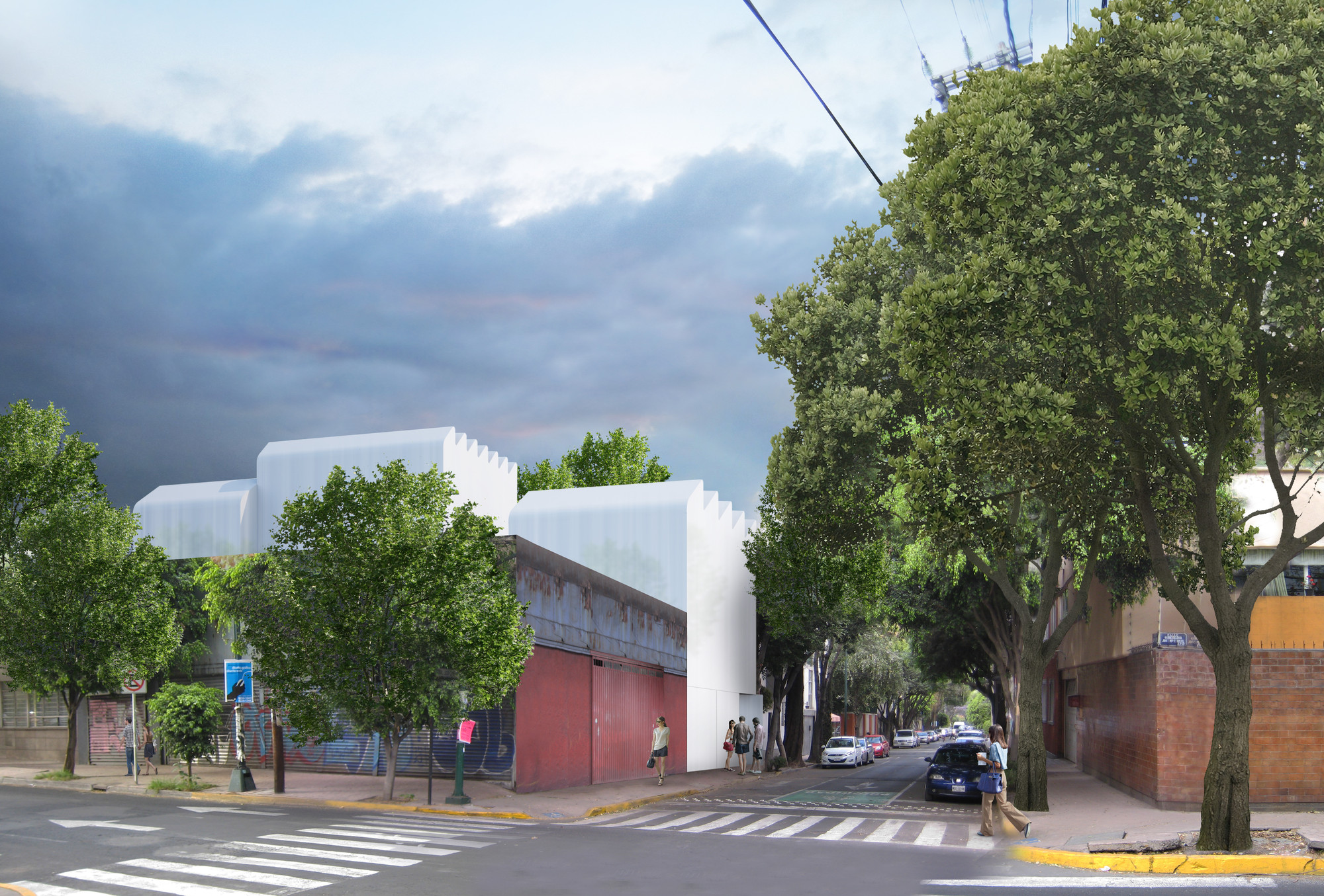Vista desde la calle. Image Courtesy of Zeller & Moye