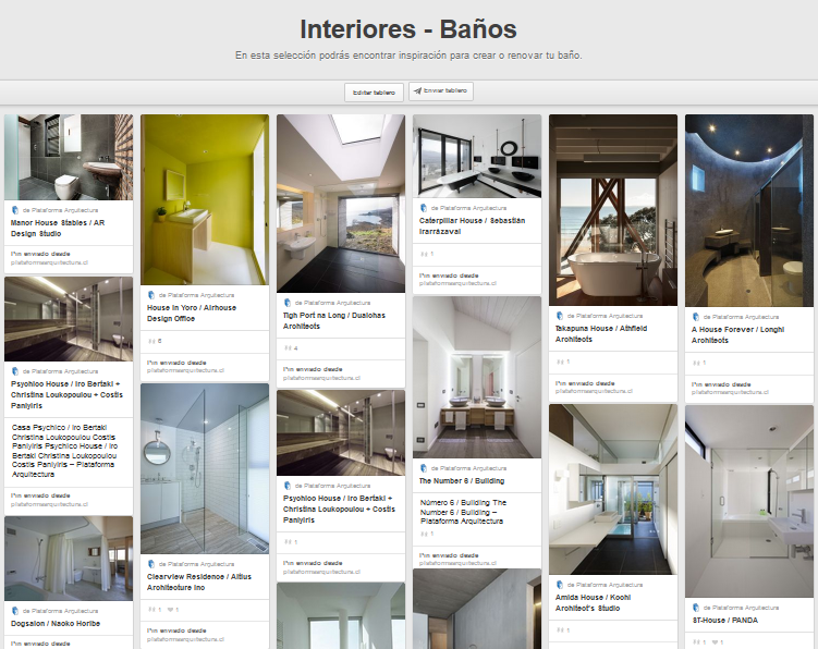 Plataforma Arquitectura en Pinterest