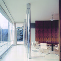 Mies van der Rohe, Tugendhat House, Brno, 1928–30; interior view along glass wall to dining room and terrace. Image © isifa Image Service s.r.o./Alamy