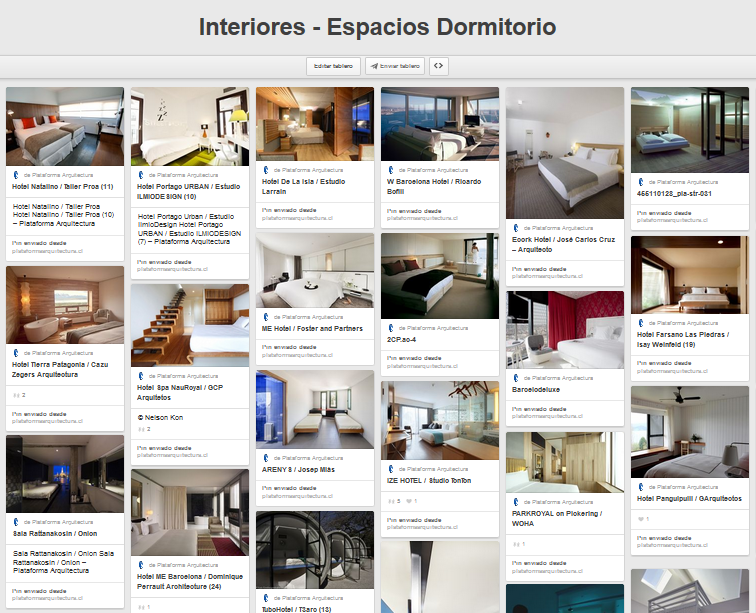 Plataforma Arquitectura en Pinterest