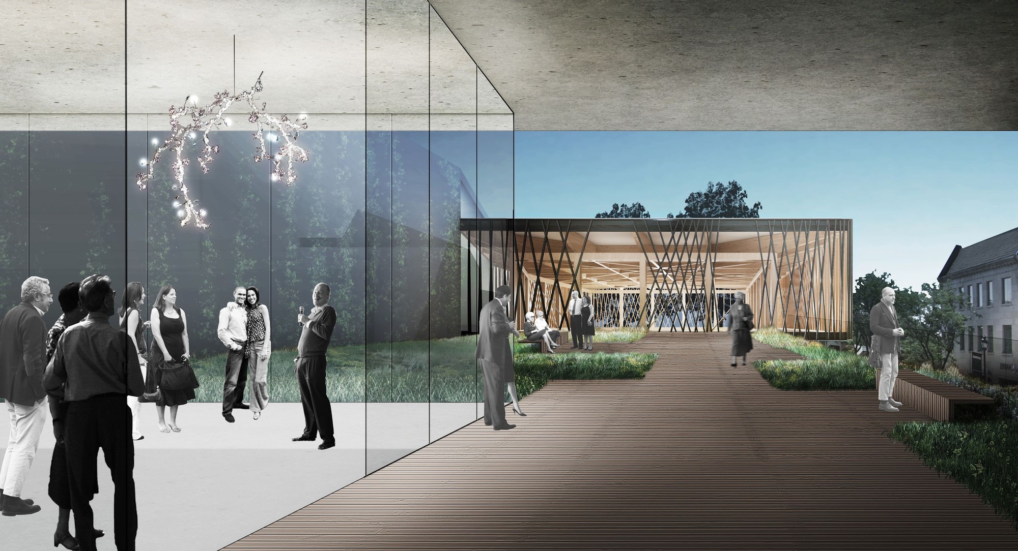 Rooftop Terrace and Patrons' Lounge. Image © Studio Gang Architects