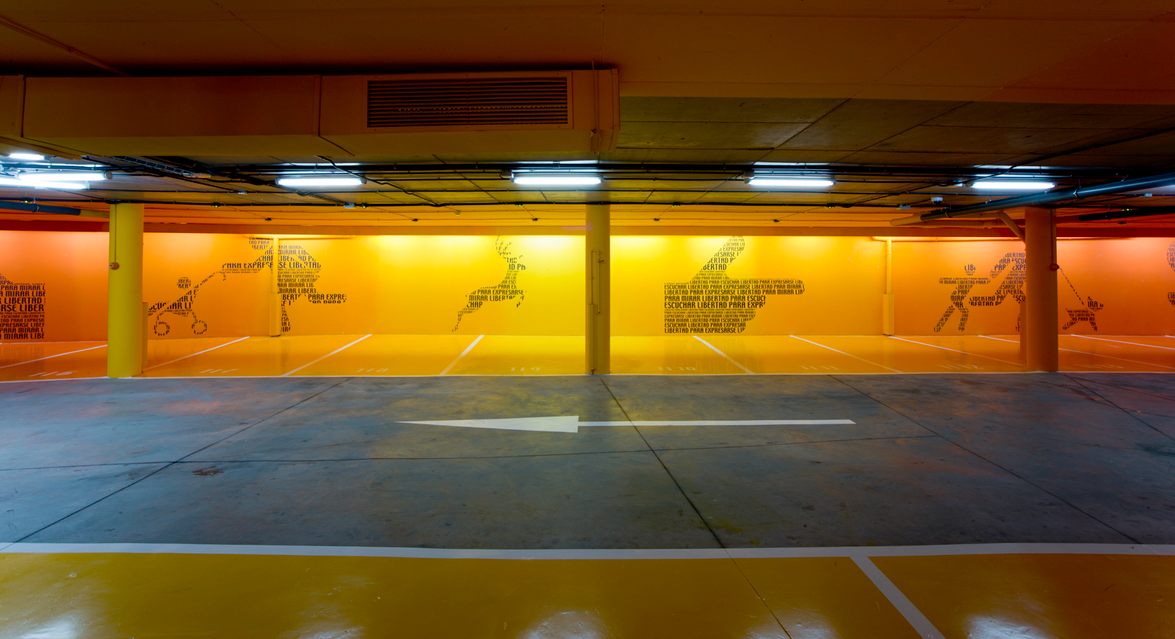 Hotel Silken Puerta de America Car Park / Madrid. Image Cortesia de Teresa Sapey