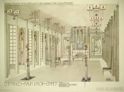 Design for a house for an art lover, 1901. Image © RIBA Library Design for a house for an art lover, 1901. Image © RIBA Library