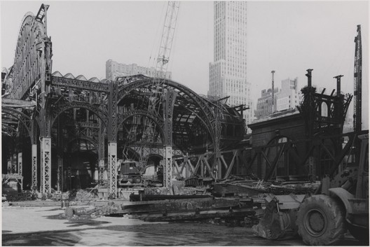 Demolition of Pennyslvania Station, 1964-65. Image © Museum of the City of New York, Gift of Aaron Rose