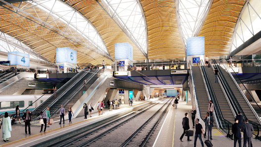 HS2 Platform. Image © Grimshaw