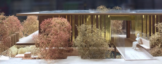 Model of proposed Maggie's Centre in Oldham, UK. Image © dRMM