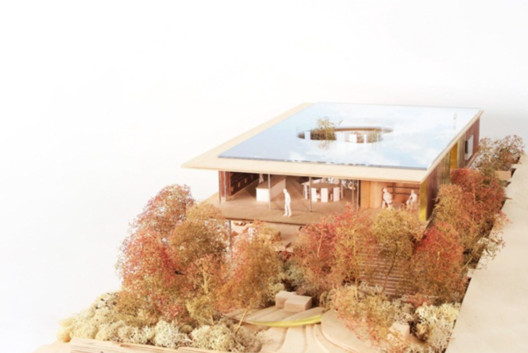 Model of proposed Maggie's Centre in Oldham, UK. Image © dRMM