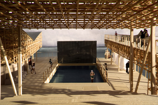 Model of 'Pavilon of Reflections'. Image © ETH Studio Emerson