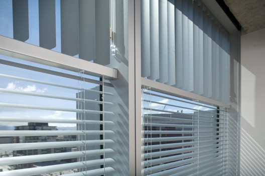 Alternative Material for Blinds: Aluminum. Image Courtesy of Hunter Douglas Contract