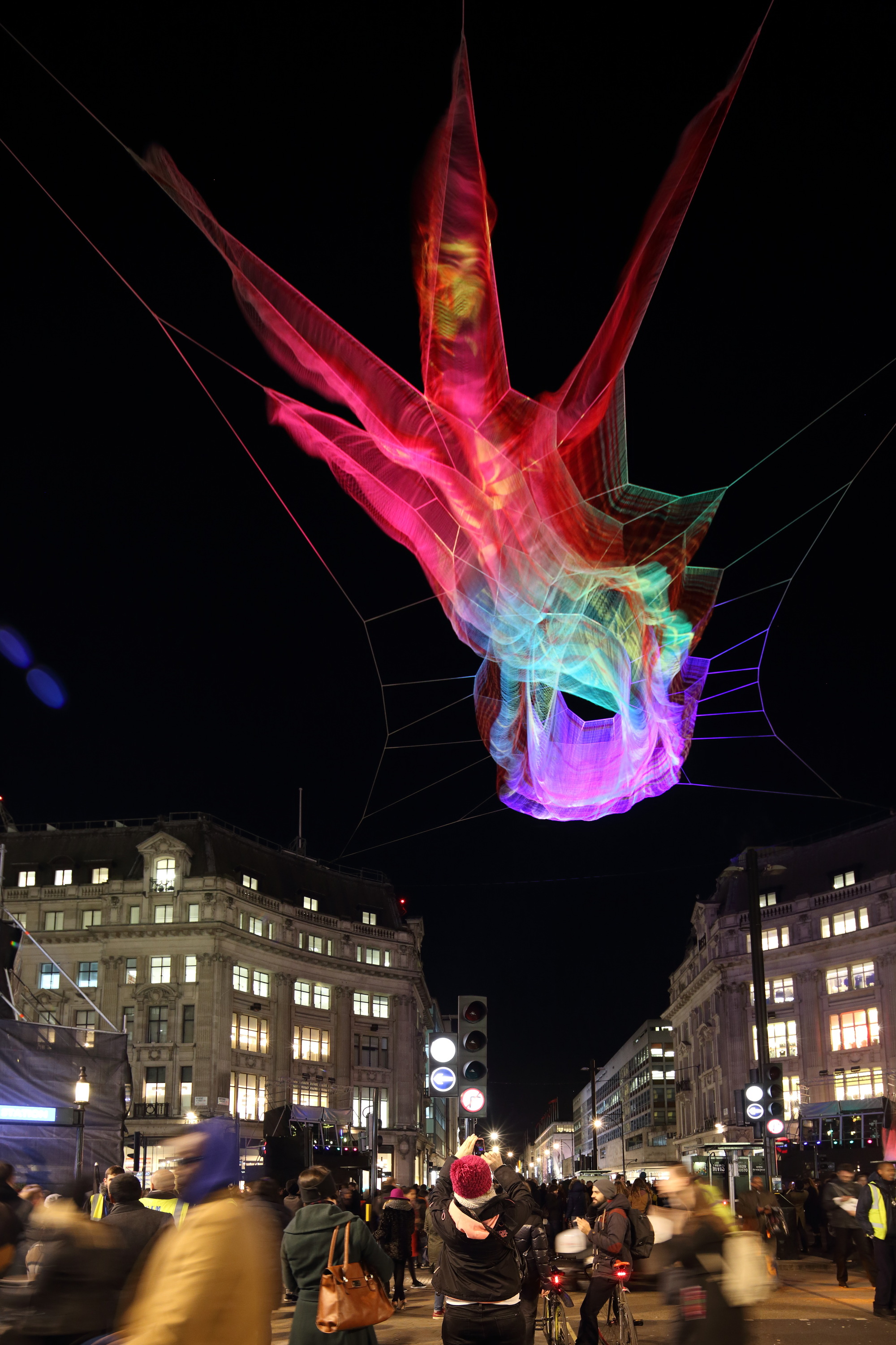 Gallery of Echelman Suspends Net Sculpture Over London's Oxford