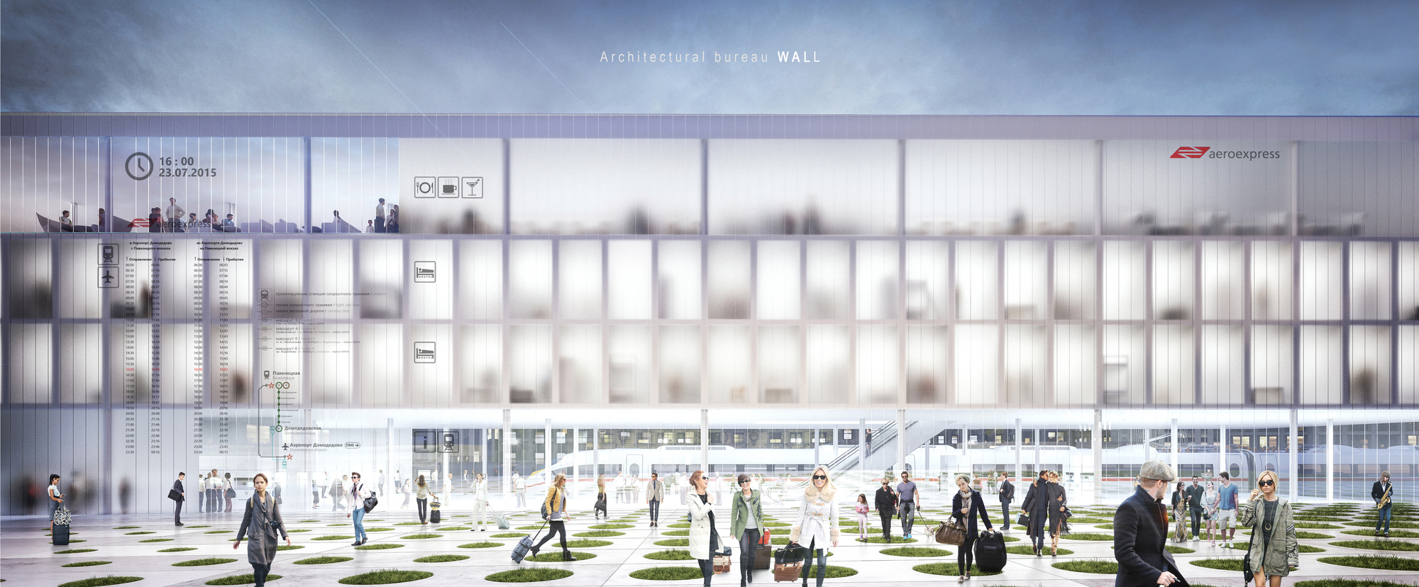 new terminal building with public spaces and logistics areas on the ground floor hostel of - Architectural Wall Design new terminal building with public spaces and logistics areas on the ground floor hostel of - Architectural Wall Design