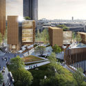 Michael Green Architecture was part of a team that proposed the world's tallest wooden buildings as part of the Réinventer Paris competition. Image © MGA