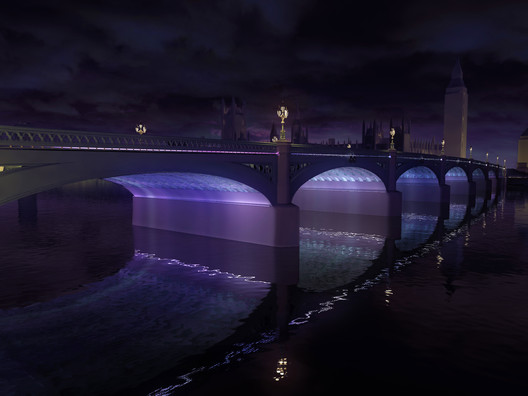 Current / Leo Villareal with Lifschutz Davidson Sandilands and Future\Pace. Westminster Bridge. Image © Malcolm Reading Consultants and Leo Villareal and Lifschutz Davidson Sandilands