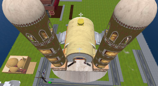 Screenshot of the Coptic Orthodox Church in Egypt via Second Life Screenshot of the Coptic Orthodox Church in Egypt via Second Life