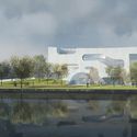 Cultural Center Water View. Image Courtesy of Steven Holl Architects Cultural Center Water View. Image Courtesy of Steven Holl Architects