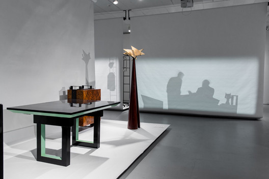 An installation view of the exhibition Pierre Chareau: Modern Architecture and Design. The exhibition design was executed by Diller Scofidio + Renfro. Image Courtesy of Will Ragozzino/SocialShutterbug.com