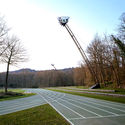 Tossols-Basil AthleticsTrack. (2000) Olot, Girona, Spain. © Hisao Suzuki. Image Courtesy of Pritzker Architecture Prize 