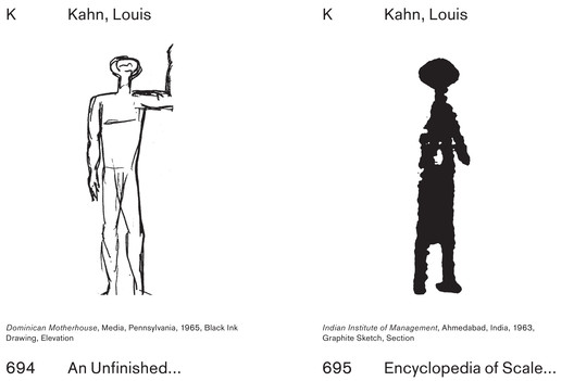 MOS Architects, "An Unfinished Encyclopedia of Scale Figures without Architecture" – Louis Kahn. Image © MOS Architects MOS Architects, "An Unfinished Encyclopedia of Scale Figures without Architecture" – Louis Kahn. Image © MOS Architects