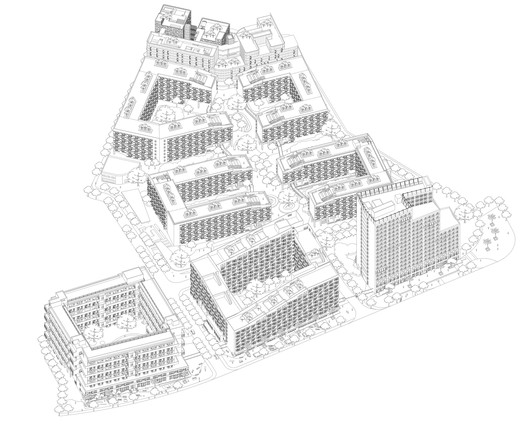 Site Overall Axonometric Drawing