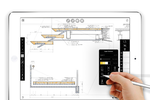 A view of Sean Gallagher's work as seen in Morpholio's Trace App. Image Courtesy of Morpholio