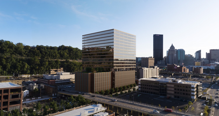 Brandon Haw Imagines a New High-Tech Office Tower in Pittsburgh, Courtesy of Focus Studio