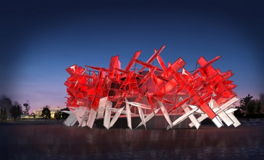 Pavilhão ‘Coca-Cola Beatbox’ de Pernilla & Asif se incorpora ao Parque Olímpico de Londres 2012 (2)