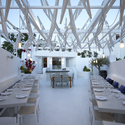 Phos Restaurant In Mykonos Town / LM Architects - Restaurant, Beam, Arch, Table, Chair