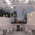 Phos Restaurant In Mykonos Town / LM Architects - Restaurant, Beam, Table, Chair