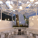 Phos Restaurant In Mykonos Town / LM Architects - Restaurant, Beam, Table, Chair, Lighting