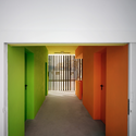 Rooms and sports facilities in a park / GANA Arquitectura - Square, Door, Facade, Chair