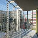 Social Housing In Paris / Dietmar Feichtinger Architectes - Facade, Steel, Beam, Handrail
