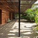 The Brick Kiln House / SPASM Design Architects - Garden, Door, Facade, Arch, Beam, Bench