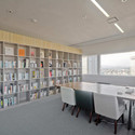 WOW Sendai / Upsetters Architects - Offices Interiors, Kitchen, Facade, Table, Chair, Lighting