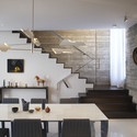 Abbot Kinney Residence / Dennis Gibbens Architects - Houses, Kitchen, Beam, Stairs, Handrail, Table, Chair