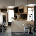 Theodor Restaurant / SO Architecture - Restaurant, Kitchen, Beam, Door, Table, Countertop, Chair