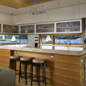 Lake Union Floating Home / Vandeventer + Carlander Architects - Countertop, Beam, Chair
