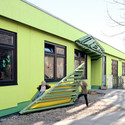Taka Tuka Land / Baupiloten - Kindergarten, Facade, Stairs, Door