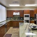 Mack Energy Corporate Headquarters / Van H. Gilbert Architect - Institutional Buildings, Kitchen, Sink, Countertop, Table, Chair