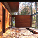 Ferrous House / Johnsen Schmaling Architects - Windows, Beam, Facade, Forest, Handrail, Deck