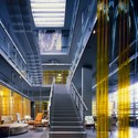 Sunone / Department of Architecture - Office Buildings, Facade, Column, Stairs, Beam, Lighting, Bench