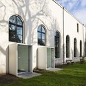 University library Utrecht / Grosfeld van der Velde Architecten - Exterior Photography, Renovation, Facade, Door, Arch