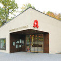 Chemist's shop in the town wood / Atelier st - Shopping Centers, Door, Facade, Arch